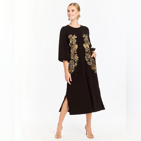 Mestiza Dresses & Skirts - Mestiza New York Luzon Floral Sequin Midi Dress NWT